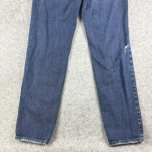 We The Free Jeans Womens 29 Relaxed High Rise Button Fly Straight Boho Grunge - Picture 8 of 15